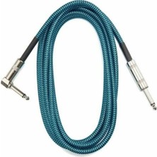 Valencia DRCA2BU Gitar Kablo Gürültüsüz (Noisless) 3m Mavi