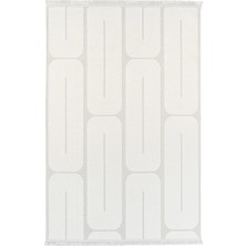 Halı Sepeti Opela EN304 Krem Yumuşak Dokulu Iskandinav Bohem Tozumaz Salon Oturma Yolluk