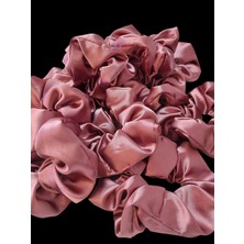Minval Saten Kumaş Orta Boy 10'lu Scrunchie Lastik Toka