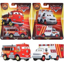 Disney Pixar Cars - 2 Model Race & Rescue Set - Morgan Martins & Red Fire Truck