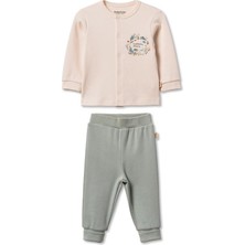 BabyCosy Organic Wear Bebek Alt Üst Takım  %100 Organik Pamuk , Bebek - Yenidoğan- CSY8215