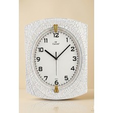 Venetto Lüks Duvar Saati Beyaz 30 cm (Sessiz Akar).