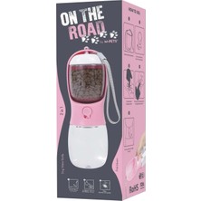 M-Pets On The Road 2in1 Köpek Seyahat Suluğu 300ML Pink