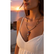 Derin's Design Art Yeni Sezon Murano Camı Balık Kolye / Özel Yapım Nazar Boncuklu Evil Eye Yazlık Kolye