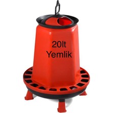 Üzümoğlu 5 Adet Yemlik 20 kg Tavuk Kaz Ördek Bıldırcın Civciv Güvercin Otomatik Yemlik