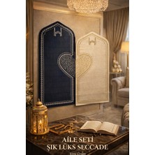 Aile Seti 2'li Seccade – Çift Kişilik Şık ve Özel Tasarım Seccade Takımı