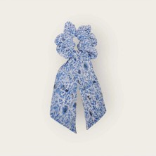 Minval Mavi Lastikli Kuyruklu Scrunchie Simit Toka