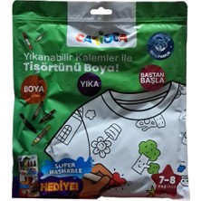 Carioca Boyanabilir Tişört 7-8 Yaş -Keçeli Kalem Hediyeli