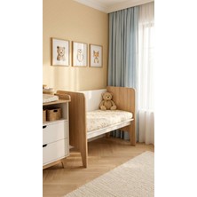 Pratico Elisa Anne Yanı Beşik Karyola | Bebek Beşiği | Park Karyola | Montessori Bebek Yatağı