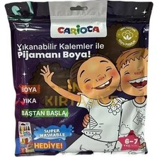 Carioca Boyanabilir Pijama 6-7 Yaş -Keçeli Kalem Hediyeli