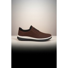 Modayak Ata M510 Kahve Hakiki Deri Eva Taban Bağcıklı Günlük Erkek Ayakkabı