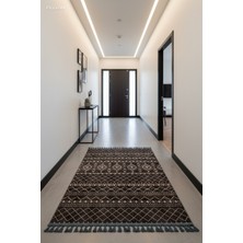 Hahay Vıntage Kahve Kaliteli Yıkanabilir Kilim