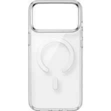 Fulltech Pc3 iPhone 17 Pro Max Magsafe Karbon Tasarım Kılıf - Şeffaf White