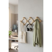 Bambuland Katlanabilir Bambu Duvar Askılığı – Çoklu Askı Organizer