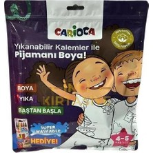 Carioca Boyanabilir Pijama 4-5 Yaş -Keçeli Kalem Hediyeli