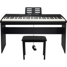 Jwin Sapphire SDP-112 Çekiç Aksiyonlu 88 Tuşlu Dijital Piyano Taşıma Çantası Hediyeli + Tabure