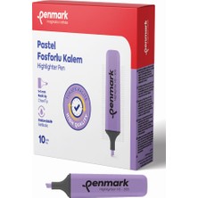 Kitabevimden Penmark Pastel Fosforlu Kalem Lavanta (10 Adet) Hs 505 07
