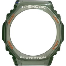 Casio G-Shock GA-2100 Yeşil Şeffaf Orijinal Shock Lastiği Kasa Silikonu