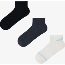 Penti 3 Çift Burun Dikişsiz Spor Microfiber Havlu Taban Soket Çorap