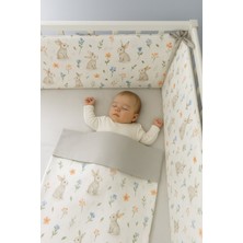 Jaju Baby Tavşan Desenli Beşik Kenar Koruma Özel Ölçü 60x120