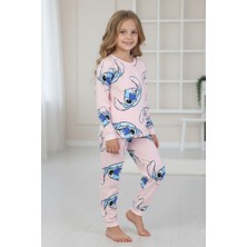 Isobel %100 Pamuk Angel Stitch Baskılı Kız Çocuk Pijama Takımı
