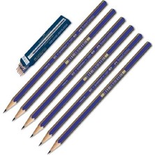Faber-Castell 6B Dereceli Resim Kalemi 6'lı Kolay Açılır Uç Kırılmasına Karşı Dirençli