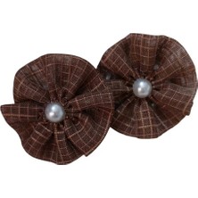 Minval Incili Tül Kumaş Lastikli Toka