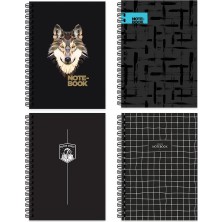 Keskin Color Keskin A6 Çizgili Siyah Model Defter - 4'lü Set