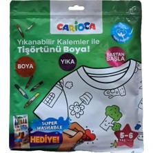 Carioca Boyanabilir Tişört 5-6 Yaş -Keçeli Kalem Hediyeli