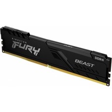 Cosmony Kingston Fury Beast Black 16 GB 3600 Mhz CL18 KF436C18BB/16 Ddr4 Ram