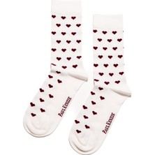Paul Kenzie Valentine Collection - Soket Çorap - Burgundy Hearts