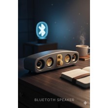 Telkur E-3403 10W Bluetooth Hoparlör | USB Tf Kart Aux Destekli | Type-C Şarjlı Taşınabilir Speaker Gri