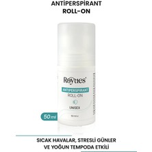 Royues Roll On Ter Kokusu Önleyici Beyazlatıcı Leke Bırakmayan 24 Saat Etkili Kadın-Erkek Için 50 ml