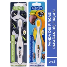 Babyton Ekolojik Panda - Papağan Diş Fırçası 2'li Set