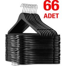 Weblonya Askı Elbise Askısı Ahşap Görünümlü Plastik Askı 66 Lı 6515