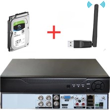 Arna 4 Kanal 250 GB HDD ve Wi-Fi Dahil 5 Mp H265+ 1080P Hibrit Araç , Insan ve Yüz Tanımalı Xmeye Kayıt Cihazı