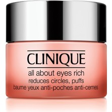 Clinique All About Eyes Rıch 30 ml Göz Balmı Koyu Halkalar ve Şişlikler İçin Etkili