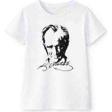 Kral Bebe Atatürk Baskılı Çocuk Tişört – Beyaz