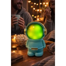 Telkur LN-808 Astronot Figürlü Rgb Işıklı Bluetooth Hoparlör USB & Tf Kart Destekli Mavi