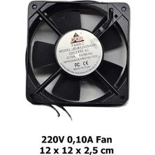 220V Ac 0.10A Soğutucu Fan 12X12X2.5 cm 120MM Panel Sanayi Tip Makine Elektrik Panosu Büyük Boy Fan