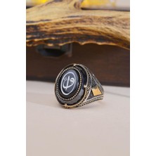INNUENDO JEWELRY 925 Ayar Gümüş Zülfikar Işlemeli Erkek Yüzük