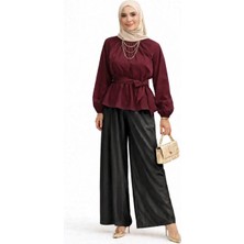 Cng Moda Tesettür Kuşaklı Gömlek