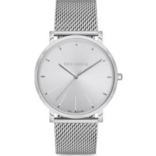 Gümüş-Siyah-Gri-Mavi-Dice Kayek Erkek Kol Saati