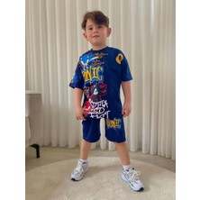 Cg Kids Sonic Erkek Çocuk Tshirt & Şortlu Alt Üst Takım