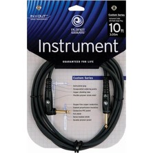 Planet Waves PWGRA10 Gitar Kablosu 10 Inch Mn 1/4ın Inst Cbl Ra