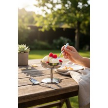 Akayev Aurea 8 cm Çelik Ayaklı Dondurmalık, Ikramlık,çerezlik ve Sunumluk