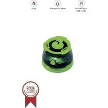 Torima D39 Manyetik Rgb Işıklı 5.3 Telefon Tutucu Mini Bluetooth Hoparlör Speaker Yeşil