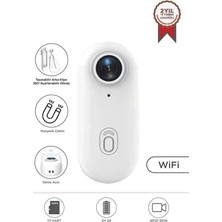 Torima CMR34 Manyetik Giyilebilir Aksiyon Kamerası 1080 P Beyaz Klips Tasarımlı USB 2.0 Bağlantı