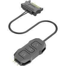 Taplin Argb Kontrolcü 5V 3 Pin - Sata Siyah Renk Argb Dönüştürücü Rgb Denetleyici Kablo TF-200