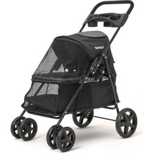 Zampa Tourist Kedi Köpek Arabası (SP01-B) Siyah 46X85X91.5 cm